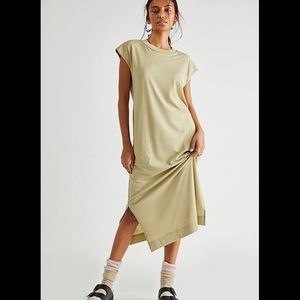 All Day Long Midi T Shirt Dress in Hazelwood